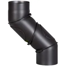 FireFix Ofenrohrbogen Ø 150 mm Stahl schwarz