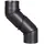 FireFix Ofenrohrbogen Ø 150 mm Stahl schwarz