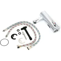 Infrarot-Touch-Sensor-Armatur mit automatischer Abschaltung, wassersparend, induktiver elektrischer Warm- und Kaltwasser-Waschtischmischer für Bad,