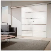 Inova Blockstreifen rechts 151 x 203,5 cm weiß