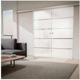 Inova Blockstreifen rechts 151 x 203,5 cm weiß