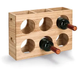 Zeller Weinregal Stripes 38 x 11 x 27 cm Braun