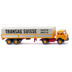 WIKING 051503 1:87 Pritschensattelzug (Krupp 806)"Transag Suisse"