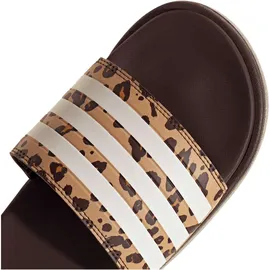 adidas Platform Adilette Damen Shadow Brown/Cloud White/Magic Beige 38