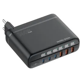 mobile origin MO-CH140-PW12, Drinnen, AC, Schwarz - Schwarz