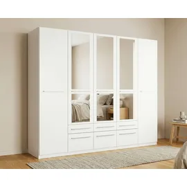 Priess Wäscheschrank Barcelona 230 x 193 x 54 cm Weiß