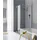 Kermi Filia XP Seitenwand FXTVD09016VUK 90 x 160 cm, silber hochglanz, ESG Opaco, verkürzt neben Badewanne