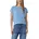 Fließendes Jersey-Shirt Blau 38