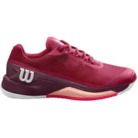 Wilson Damen Rush Pro 4.0 Clay Sneaker, Beet Red/White/Tropical Peach, 38 EU