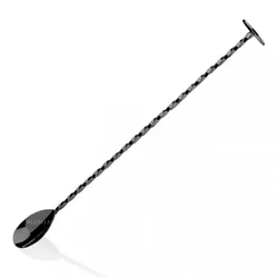Barlöffel Muddler / 28 cm - Schwarz - Schwarz
