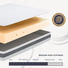 The White Stone Matratze 120 x 200 cm H3 Waterfoam 25 cm