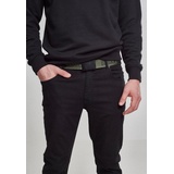 URBAN CLASSICS Gürtel, Jaquard Logo Belt oliv