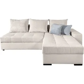 Collection AB Eckcouch Cord 2-Sitzer Beige