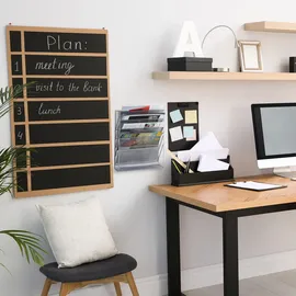 Relaxdays Zeitschriftenhalter Wand, silber