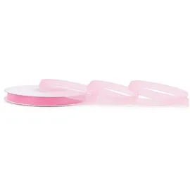 Creativery Geschenkband Chiffon unifarben 6 mm x 25 m Rosa