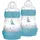 MAM Easy Start Babyflasche, 160 ml (2er-Set), Set mit 2 Anti-Kolik-Fläschchen für gemischtes Stillen, reduziert Luftblasen und das Risiko von Koliken, Babyzubehör mit Sauger Größe 1, Hellblau