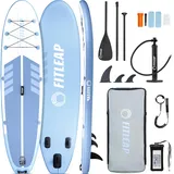 Fitleap Premium Stand Up Paddling Board Set, aufblasbares SUP Board mit Pumpe, verstellbarem Paddel und Rucksack, für Anfänger und Profis, perfekt für Yoga, Surfen und Wassersport