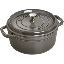 Staub Cocotte 24 cm rund graphitgrau