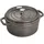 Staub Cocotte 24 cm rund graphitgrau