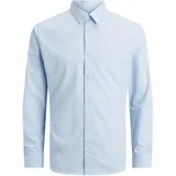 JACK & JONES Langarmhemd Slim Fit Blau L