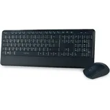 Logilink Wireless Tastatur Set DE schwarz (ID0161)