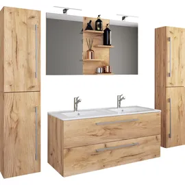 VCM Badmöbelset Budasi 5-tlg. Braun