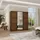 masseno Schwebetürenschrank TARI 180 x 205 x 58 cm Eiche