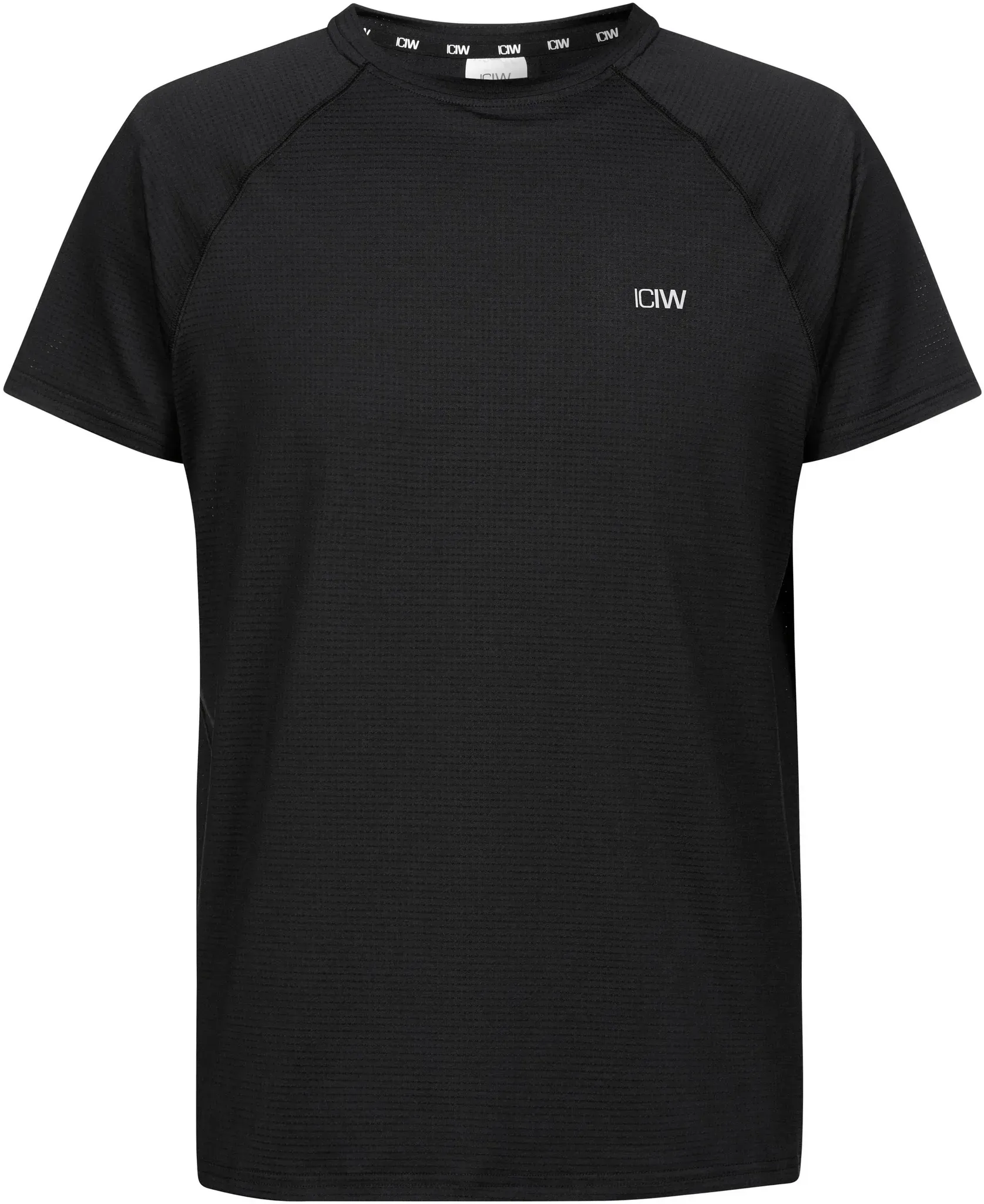 ICANIWILL Training Funktionsshirt Herren in black, Größe S - schwarz