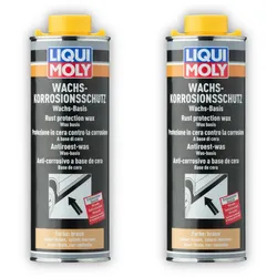 2x 1L LIQUI MOLY 6104 Korrosionsschutz Konservierungswachs braun/transparent