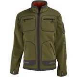 Härkila Kamko Wende-Fleecejacke dark olive/arabian spice 2