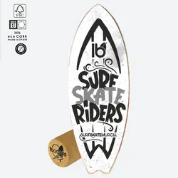Balance Board Surfskate – Surf Trainer mit Korkrolle Einheitsfarbe NO SIZE