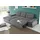 ed exciting design "Jakarta L-Form", grau, B:268cm H:103cm T:170cm, Lederl.: 40% Polyurethan, 40% Polyvenylchlorid; 20% Polyester;Sumatra: 100% Polyester, Sofas, Ecksofa, mit Bettfunktion, Armteilverstellung, Kopfstützen & 2 Nierenkissen