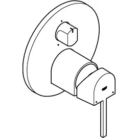 Grohe Plus Einhandmischer 3-Wege für 1 Verbraucher Hard Graphite gebürstet 24093AL3