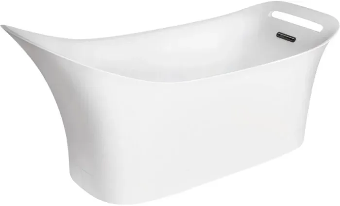hansgrohe Badewanne Axor Urquiola 180 x 62,4 cm, freistehend, Mineralguss, weiss