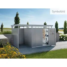 Biohort HighLine H5 2,75 x 3,15 m quarzgrau-metallic Doppeltür