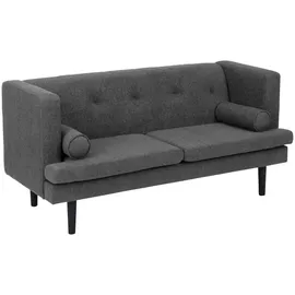 58 aufm Kessel Kindersofa Keavy 2-Sitzer 58 x 58 cm Buche massiv grau
