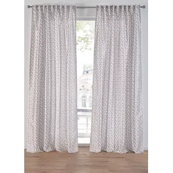 bonprix Vorhang mit Glanz (1er Pack), weiß, 175x140 cm