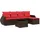 vidaXL Garten-Lounge-Set 6-tlg. braun