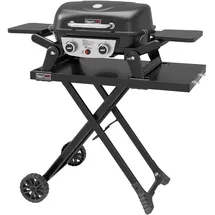 Royal Gourmet Tragbarer 2-Brenner Gasgrill schwarz