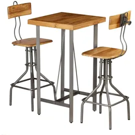 vidaXL Bar-Set 3-tlg. Recyceltes Massivholz Teak