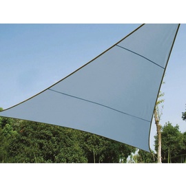 Perel Sonnensegel Grün-Grau Dreieckig 5 x 5 x 5 m