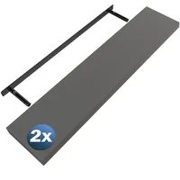 CASARIA Wandregal 110 x 3,8 x 23 cm Grau