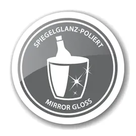 Edzard 2er Set Champagnerkühler Cara, Edelstahl hochglanzpoliert, Ø 40 cm, Höhe 21 cm