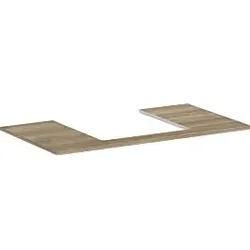 hansgrohe Xelu Q Konsole 54095230 980 x 550 mm, Ausschnitt 500 x 480 mm, Eiche Natur