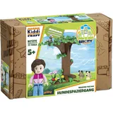 KiddiCraft Klemmbaustein-Set Hundespaziergang 77-tlg.