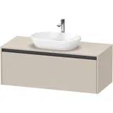 Duravit Waschtischunterschrank 1 Auszug 120 x 55 x 46 cm Schwarz Matt