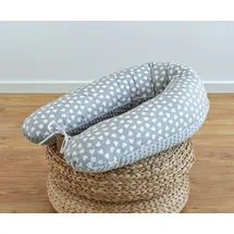 LOOLAY Stillkissen 190 cm Herzen Grau