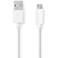 Nedis USB-A auf USB-C 2 m Weiß
