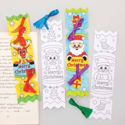 Knallbonbon Lesezeichen zum Ausmalen (pro Set 12) Bastelaktivitäten zu Weihnachten