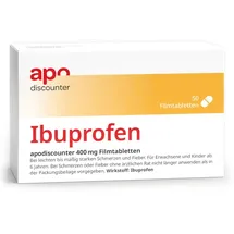 apodiscounter Ibuprofen 400 mg Schmerztabletten